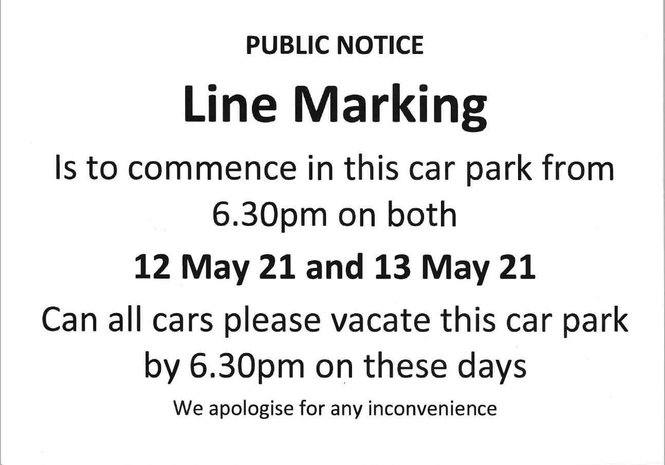 Line marking in Bowral Library/Area Health carpark « Wingecarribee