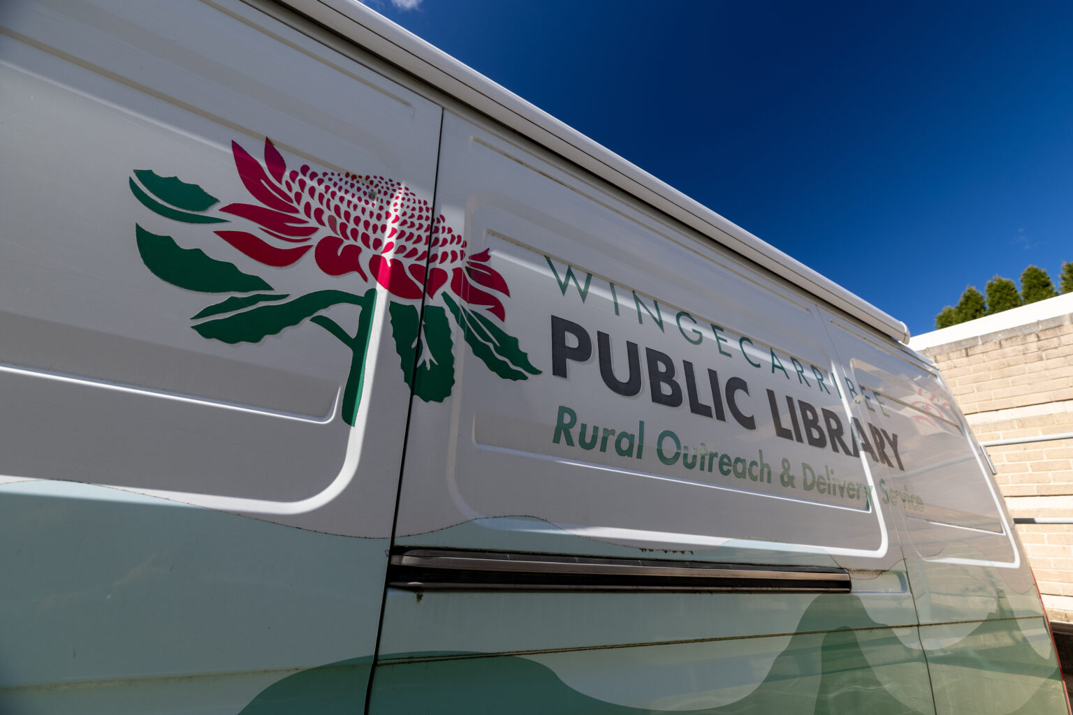 image of the Van graphics for Mobile Library Van