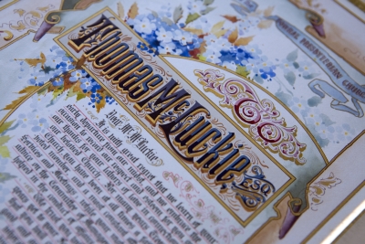 Old style history book page image
