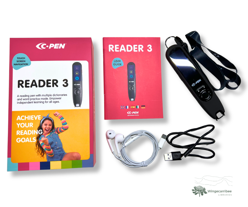 -pen kit: all contents laid out on a white table.